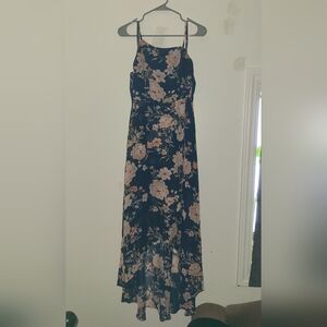 Lulu's Blue and Pink High Low Sundress for Weddings